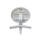 International Concepts 36 in. Solid Wood Round Top Pedestal Table with 12 in. Leaf - 30.1 in.High - Dining Height in White K08-36RXT-23B - alternate 3